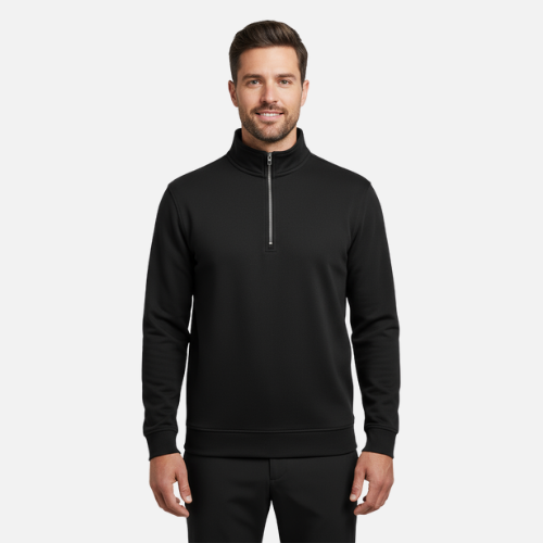 Drive Quarterzip – Jet Black