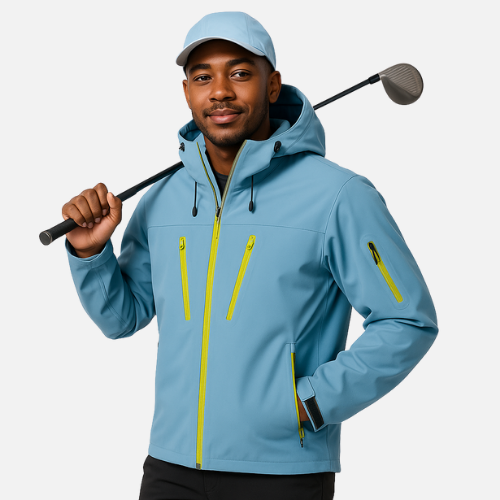 StormLine Jacket – Glacier Blue / Neon Trim