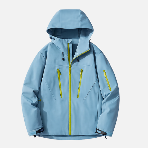 StormLine Jacket – Glacier Blue / Neon Trim